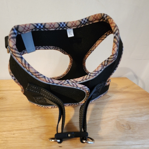 Dog Harness Body Leash Large-XL Black Canvas Velcro - Picture 2 of 7